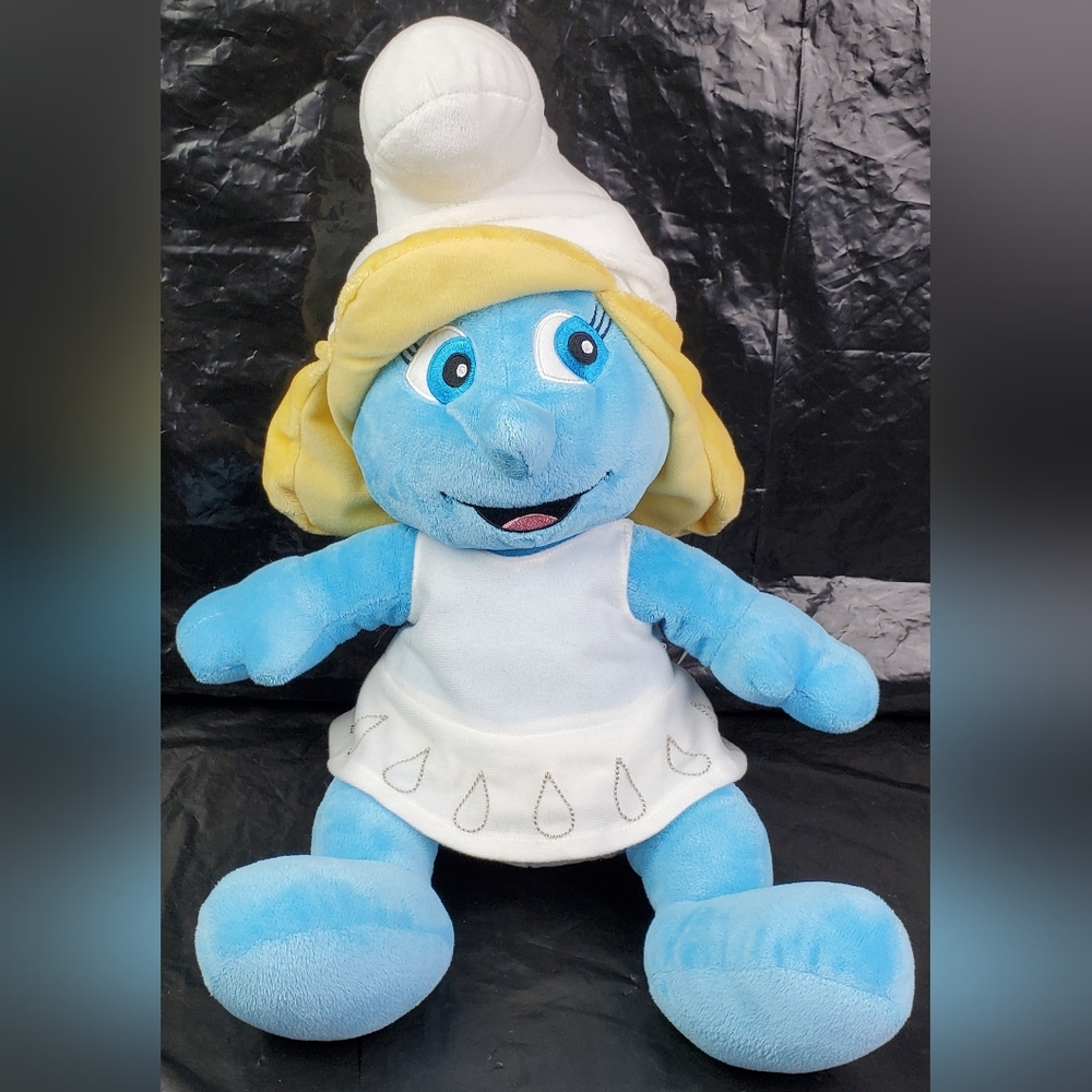 Build-A-Bear BAB 2011 Smurfs Smurfette Plush Stuffed Animal with Dress - GUC
